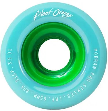 Blood Orange Morgan Pro 65mm Kolečka na Longboard (Seafoam|80A)