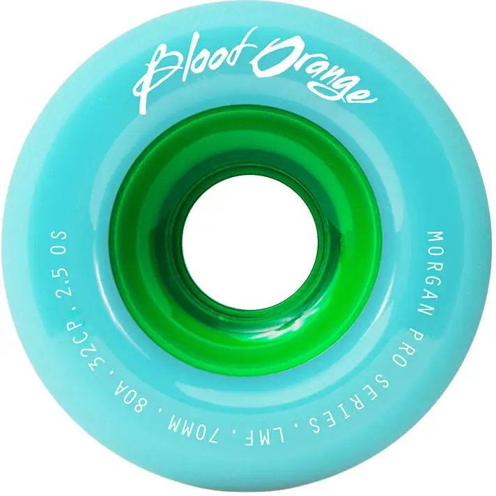 Blood Orange Morgan Pro 70mm Kolečka na Longboard (Seafoam|80A)