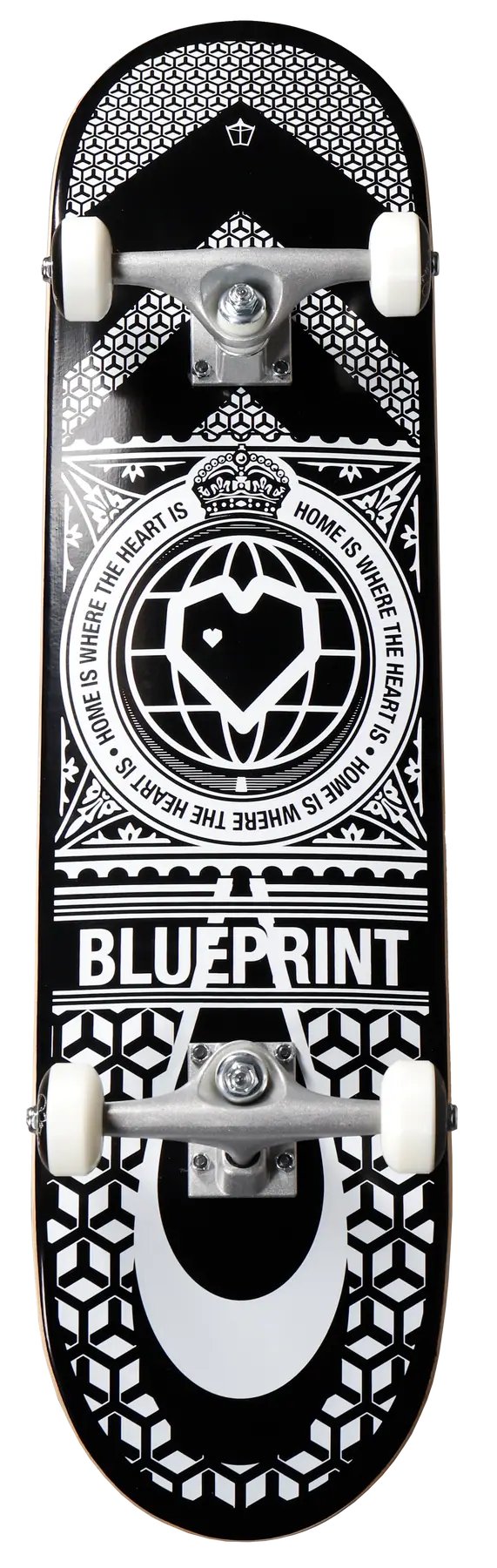 Blueprint Home Heart Skateboard Komplet (8"|Černá/Bílá)