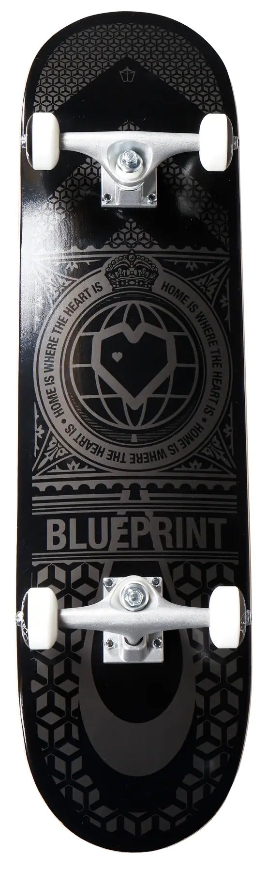 Blueprint Home Heart Skateboard Komplet (7.75"|Černá/Šedá)