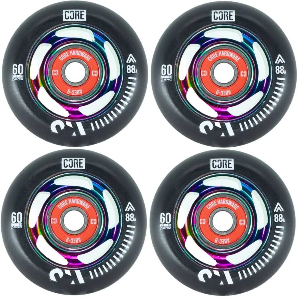 Core Aero Inline Kolečka 4-Balení (60mm|Neochrom)