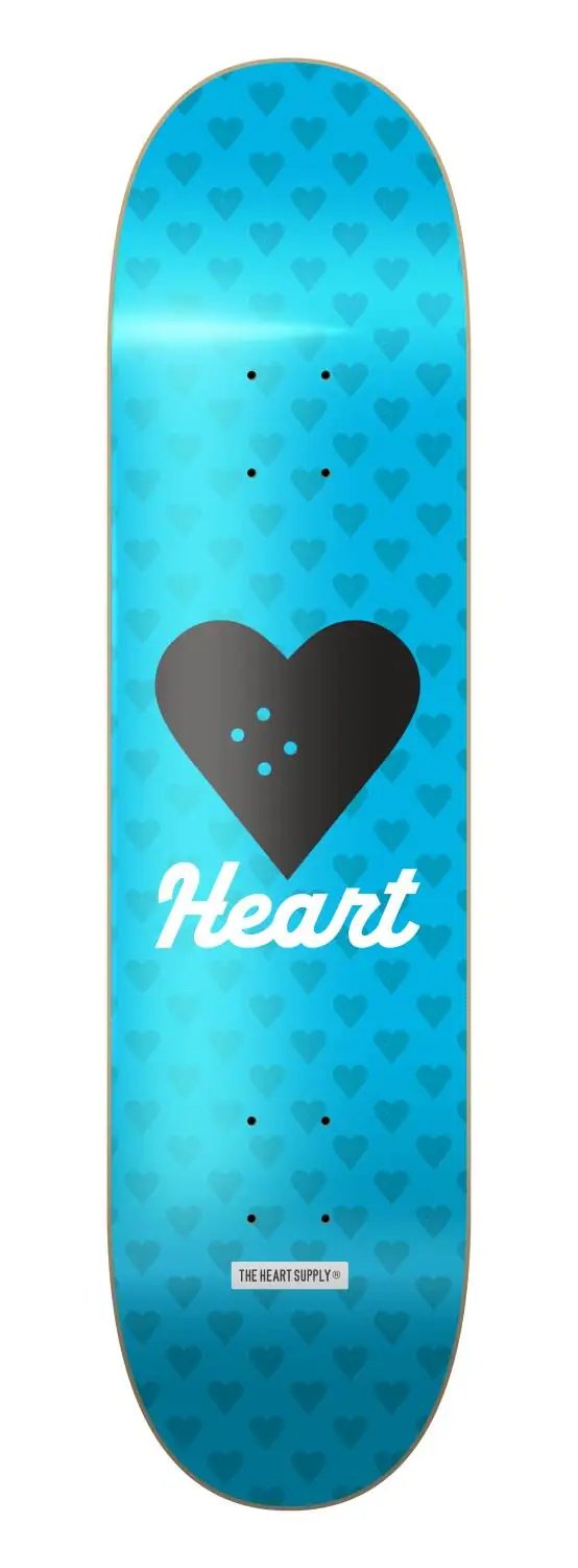 Heart Supply Vertical Flow Skate Deska (8.25"|Modrá)