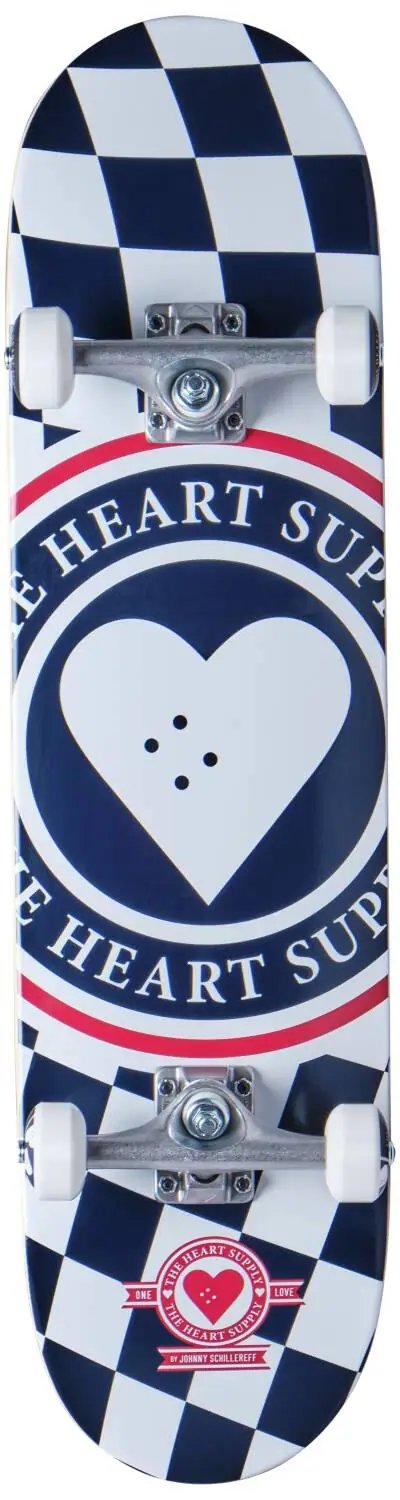 Heart Supply Insignia Check Skateboard Komplet (8"|Modrá)