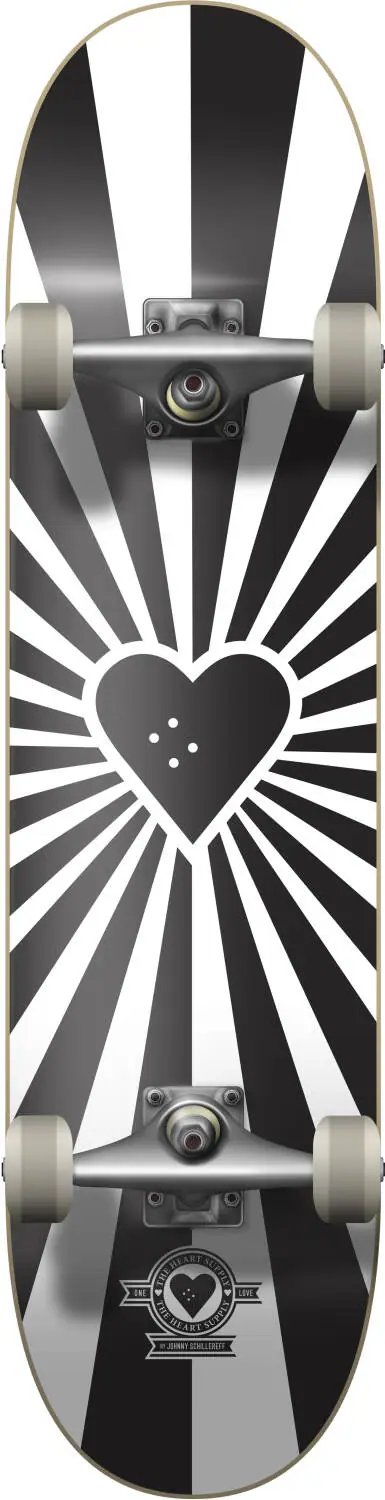 Heart Supply Burst Logo Skateboard Komplet (7.75"|Černá)