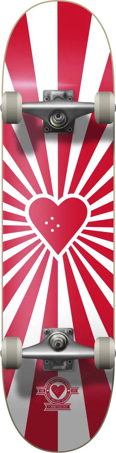 Heart Supply Burst Logo Skateboard Komplet (8"|Červená)