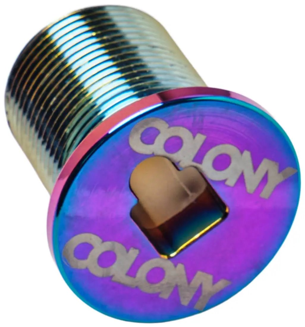 Colony BMX Vidlice Top Cap šroub (Rainbow Anodise|M25)