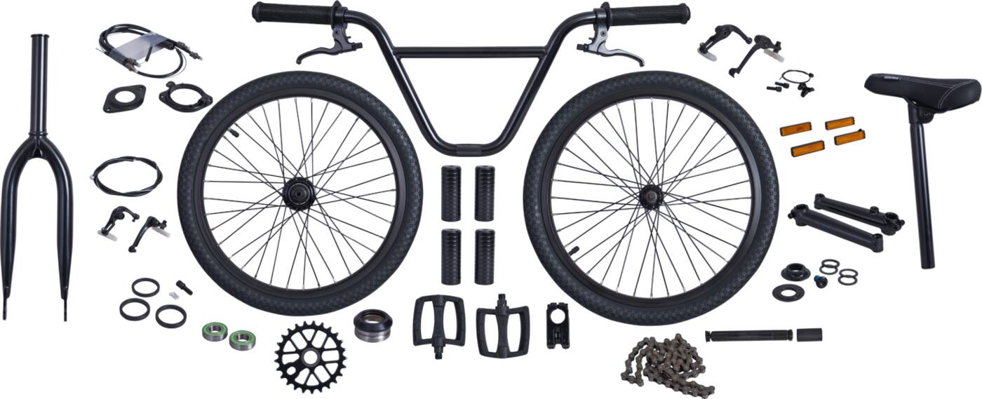 Colony Build Your Own Flatland BMX Bike Kit (Černá)