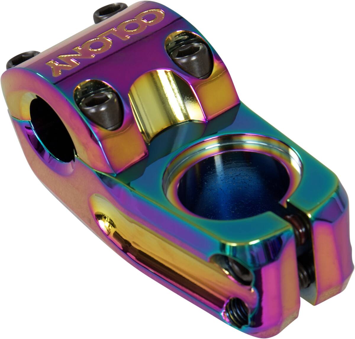 Colony Squareback Topload BMX Představec (Rainbow Anodise)