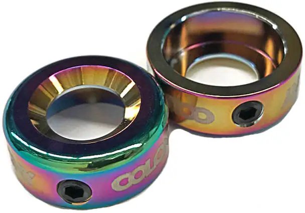 Colony Konka Bar Ends (Rainbow Anodise)