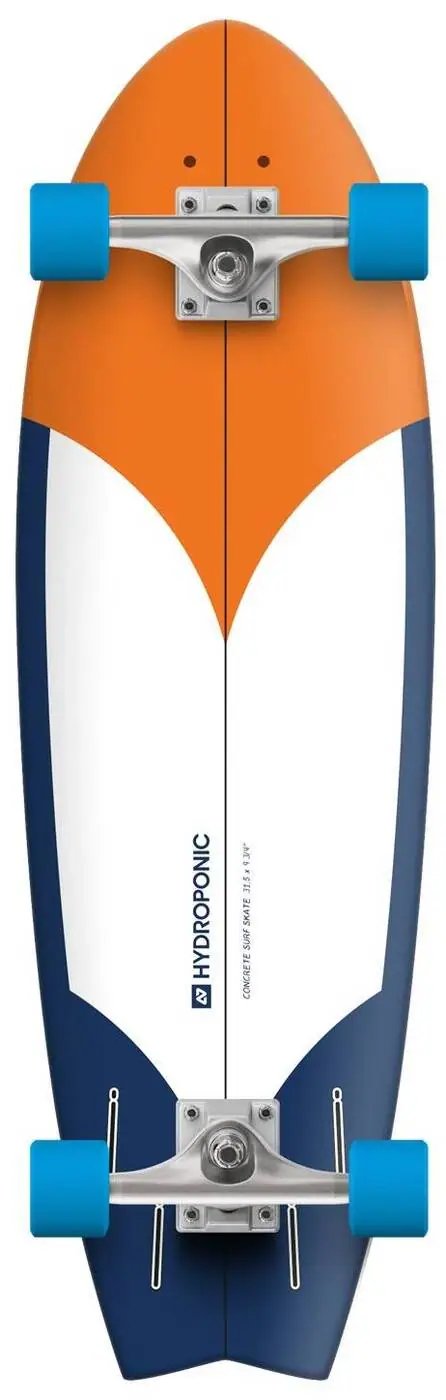 Hydroponic Fish Complete Cruiser Skateboard (31.5"|Radikal Orange / Navy)