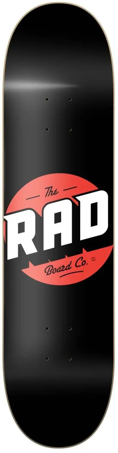 RAD Solid Logo Skate Deska (7.75"|Černá/Červená)