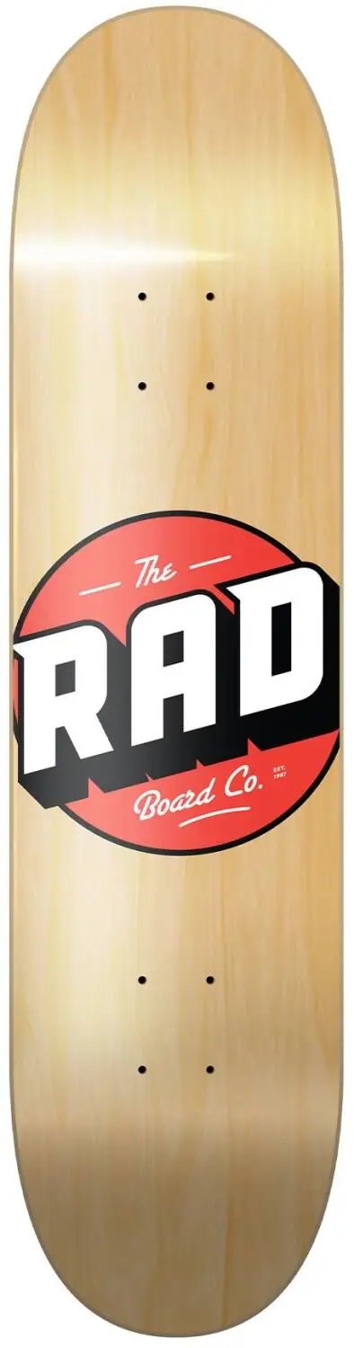 RAD Solid Logo Skate Deska (7.75"|Natural Maple)