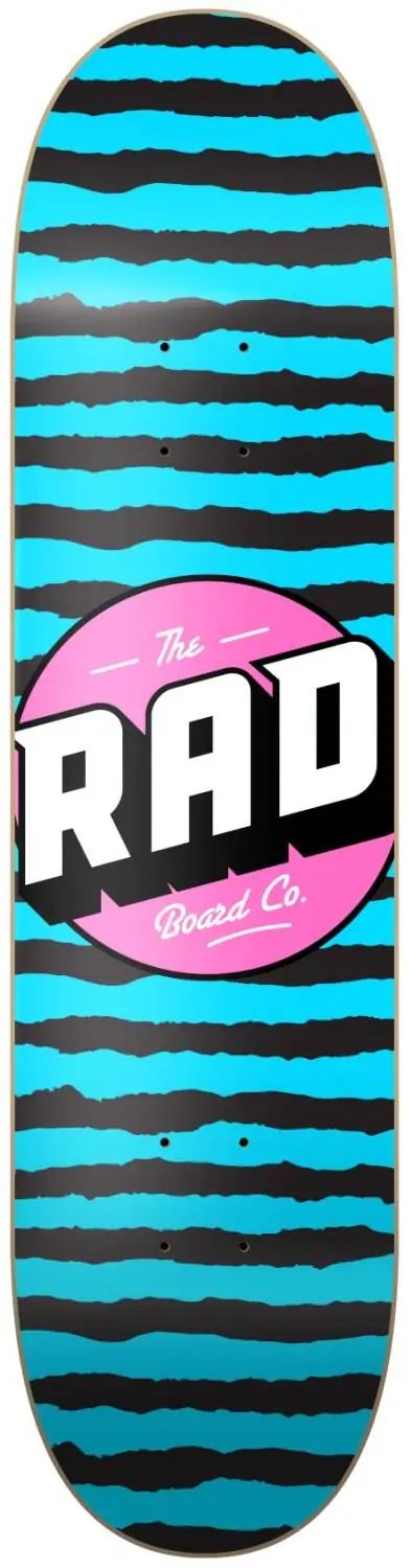 RAD Stripes Logo Skate Deska (8.125"|Blue)