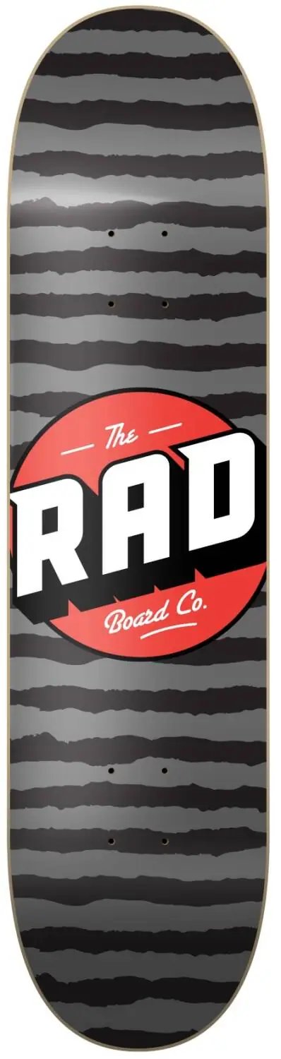 RAD Stripes Logo Skate Deska (8.125"|Grey)