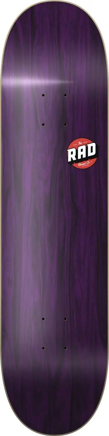 RAD Blank Logo Skate Deska (8"|Purple Maple)