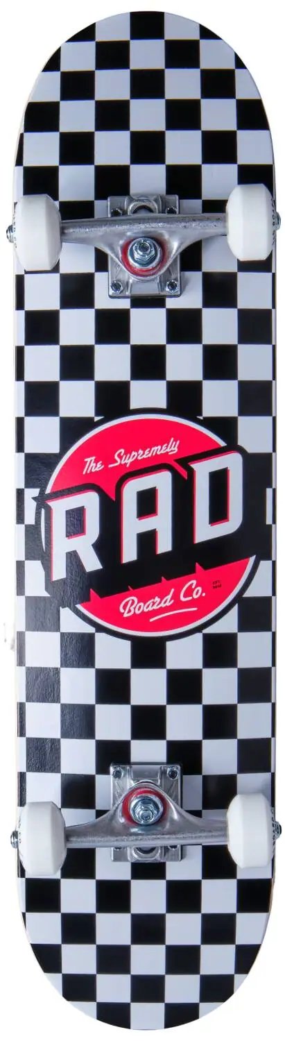 RAD Checkers Skateboard Komplet (7.5"|Černá)