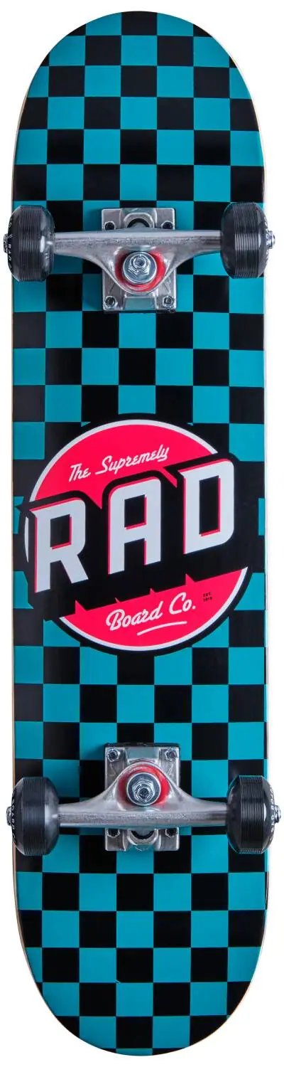 RAD Checkers Skateboard Komplet (7.25"|Tyrkysová)