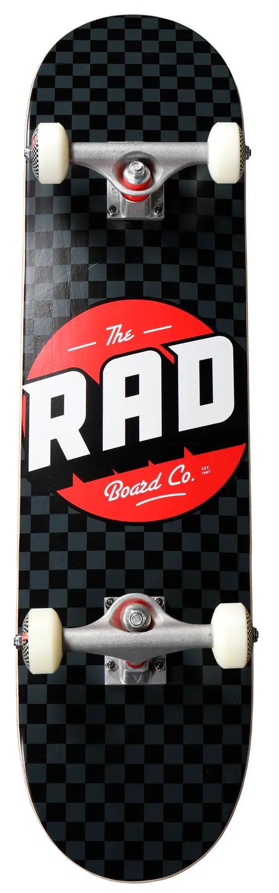 RAD Checkers Progressive Skateboard Komplet (7.5"|Černá/Šedá)