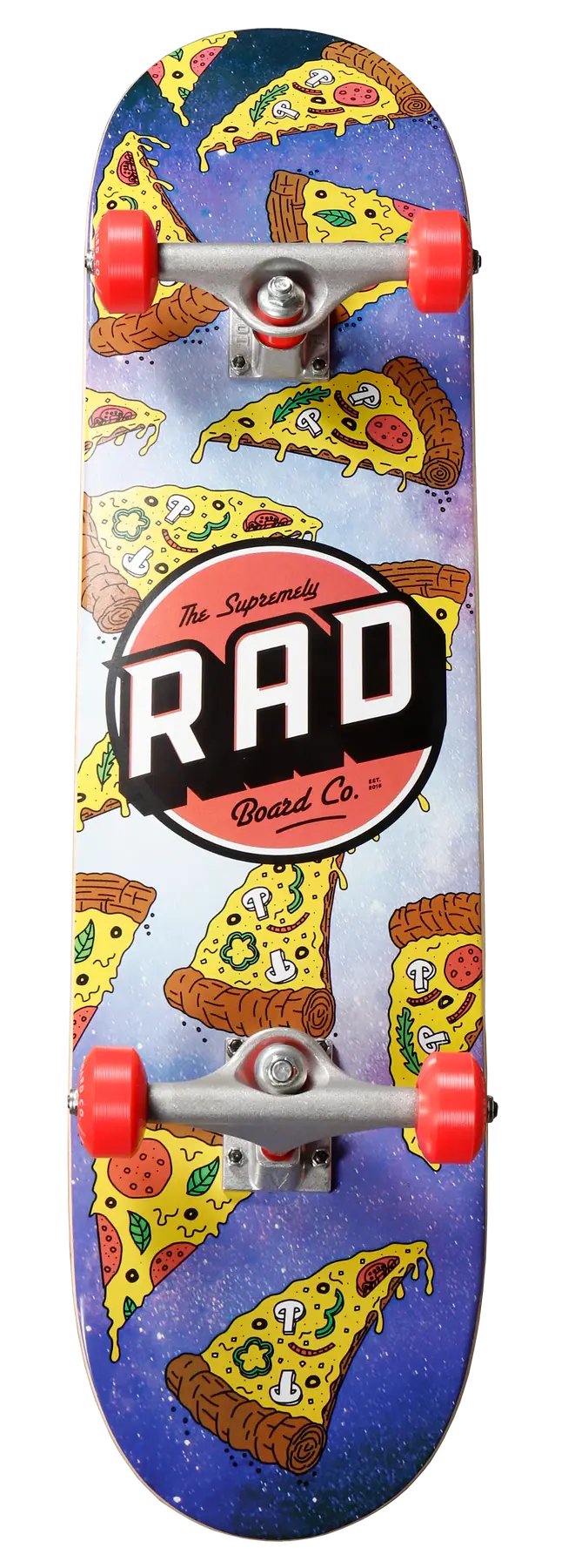 RAD Logo Progressive Complete Skateboard (8"|Galaxy Pizza)