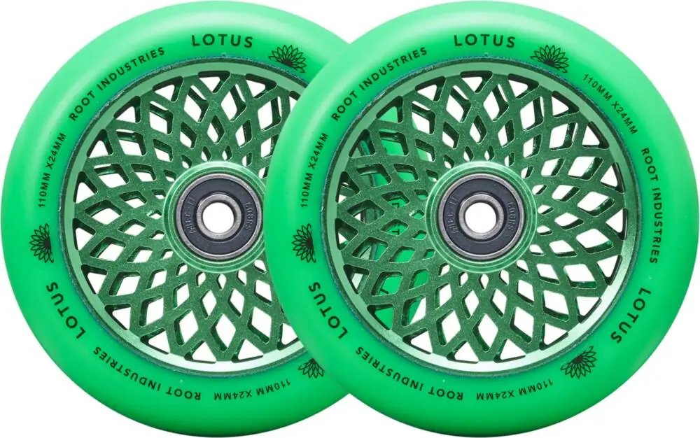 Kolečka Root Lotus 110x24mm Radiant Green