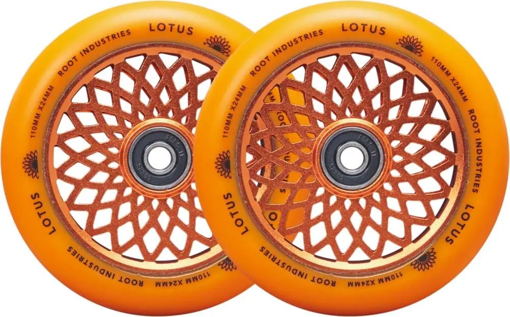 Kolečka Root Lotus 110x24mm Radiant Orange 2ks