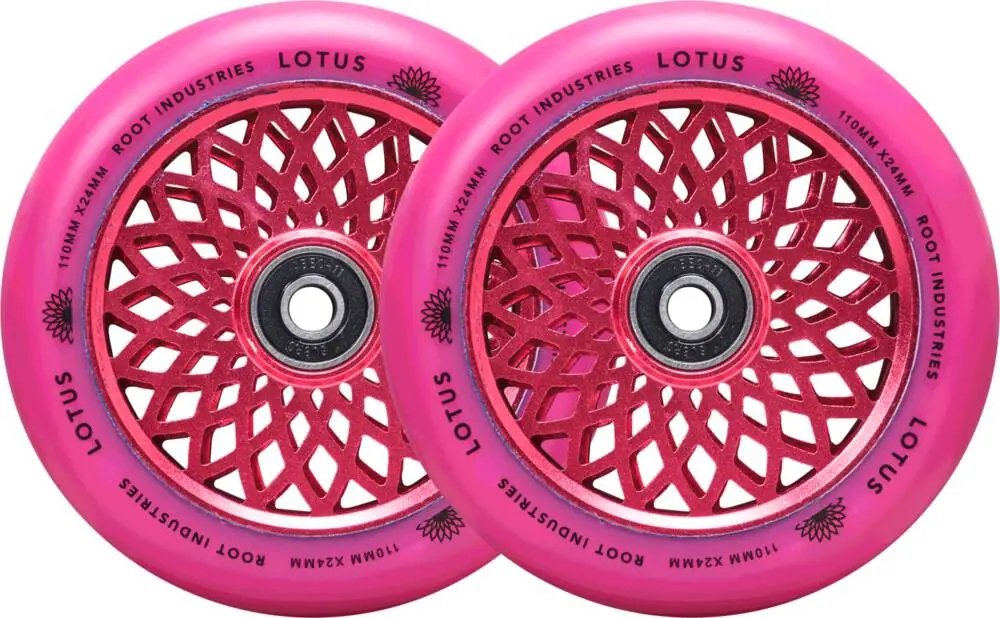 Kolečka Root Lotus 110x24mm Radiant Pink 2ks