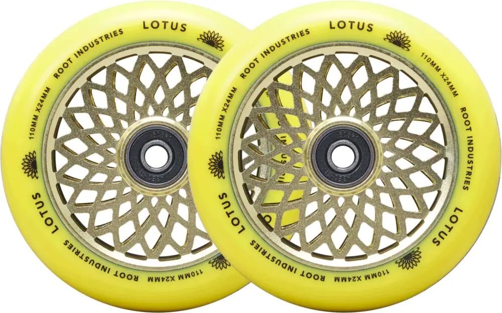 Kolečka Root Lotus 110x24mm Radiant Yellow 2ks