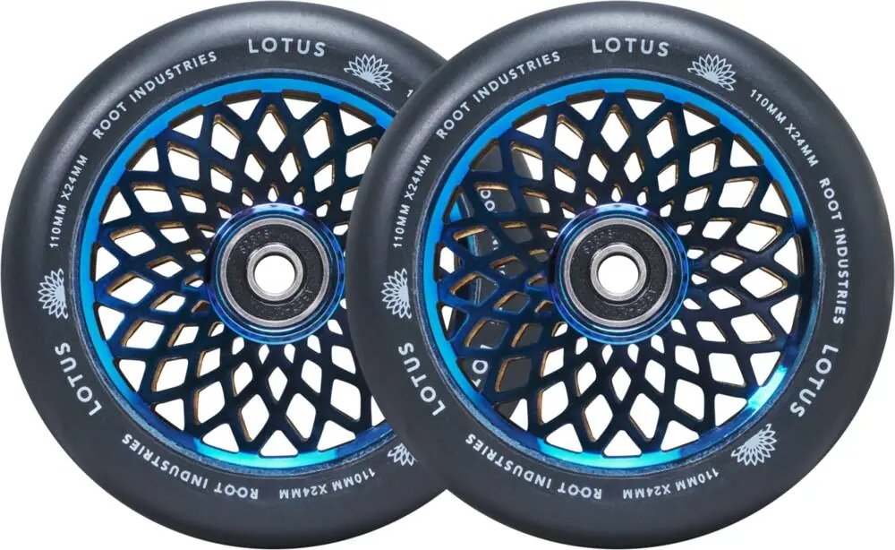 Kolečka Root Lotus 110x24mm Blu-ray/Black 2ks