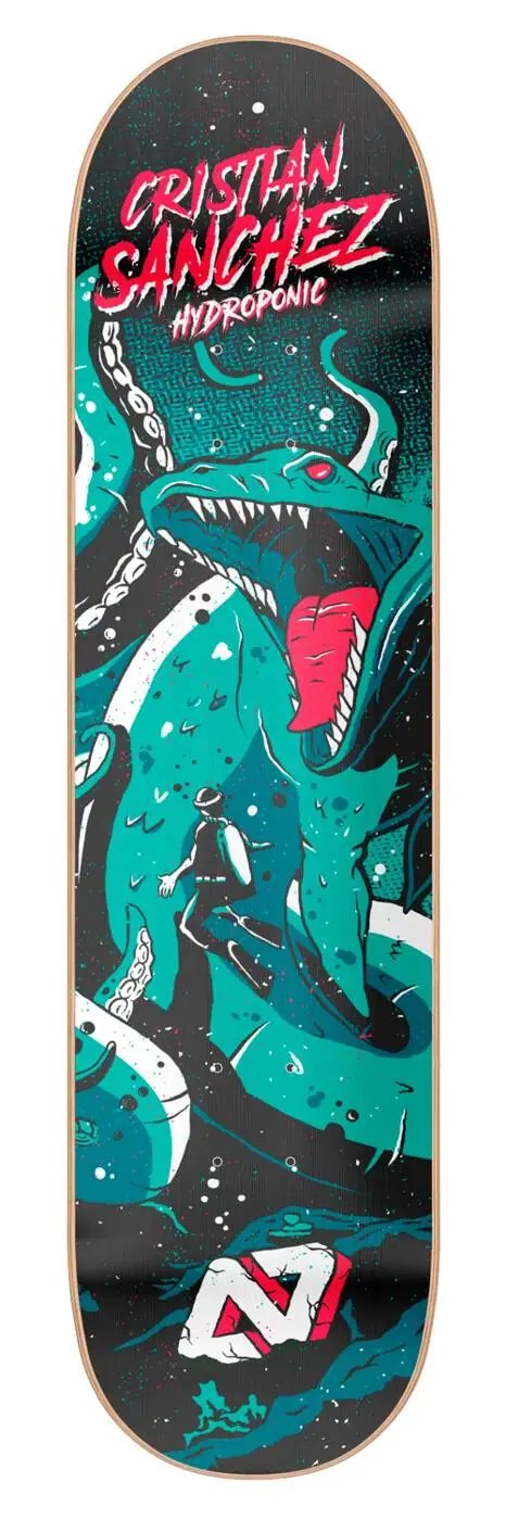 Hydroponic Sea Monster Skate Deska (8"|Cristian S??nchez Scuba)