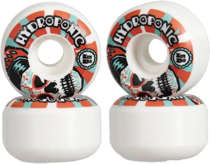 Hydroponic Mexican Skull 2.0 Kolečka pro skateboard 4-Souprava (52mm|Bílá/Červená)