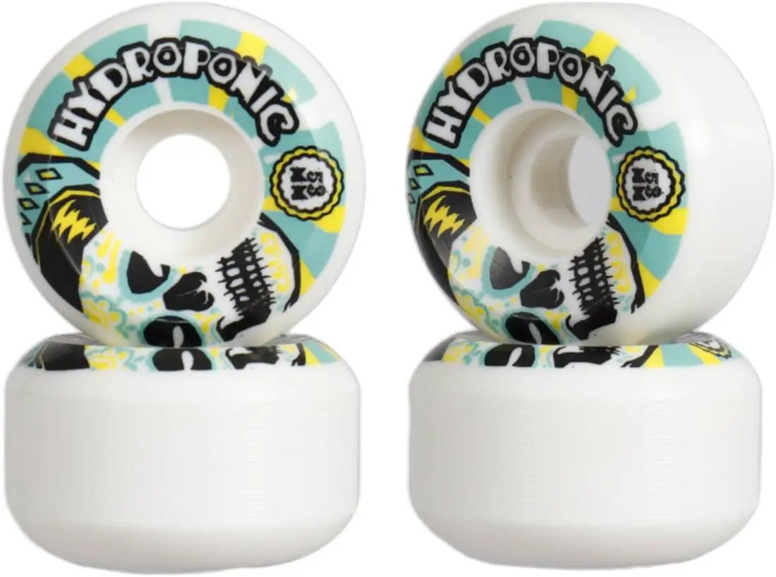 Hydroponic Mexican Skull 2.0 Kolečka pro skateboard 4-Souprava (53mm|Bílá/Zelená)