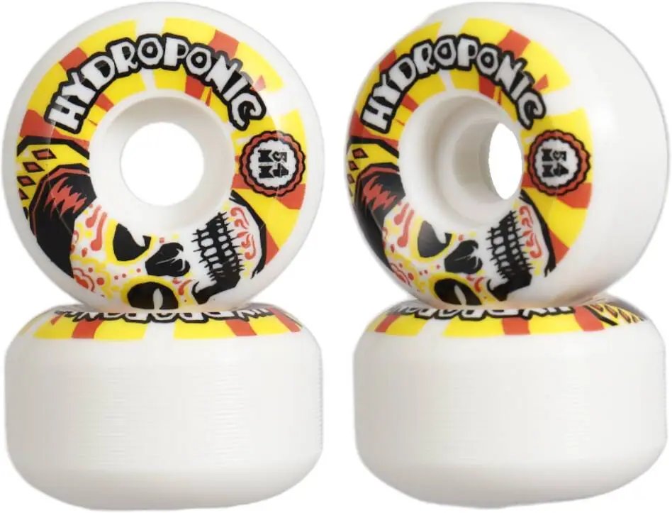 Hydroponic Mexican Skull 2.0 Kolečka pro skateboard 4-Souprava (54mm|Bílá/Oranžová)