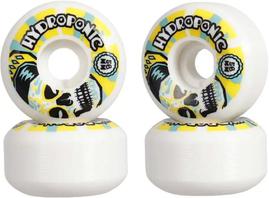 Hydroponic Mexican Skull 2.0 Kolečka pro skateboard 4-Souprava (56mm|Bílá/Žlutá)