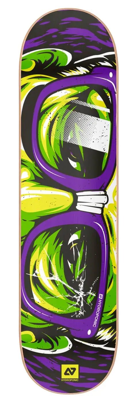 Hydroponic Glasses Skate Deska (8.25"|Rectangular Purple)