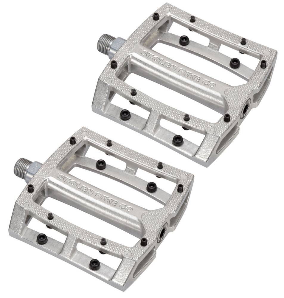 Stolen Throttle 9/16" Sealed Auminum BMX Pedals (Polished)