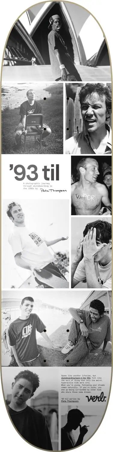 Verb 93 Til Collage Skate Deska (8.25"|B & W)