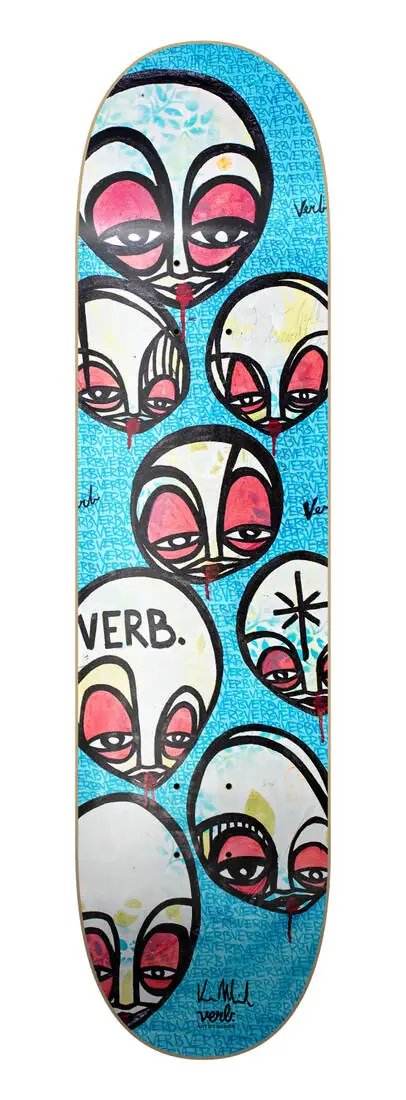 Verb Skate Deska (8.25"|Faces Blue)