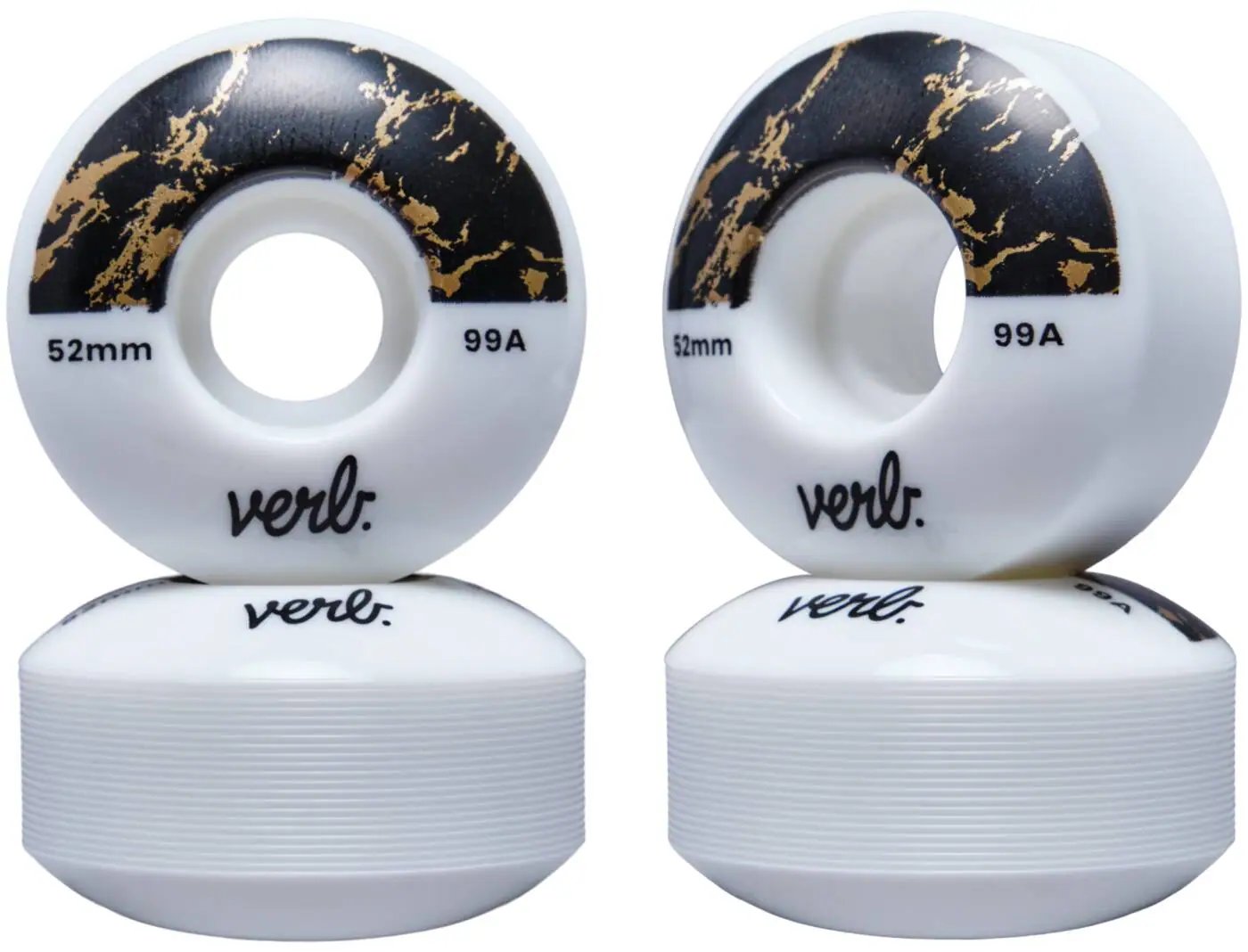 Verb Dip Kolečka Na Skate 4-Balení (52mm|Marbel Black)