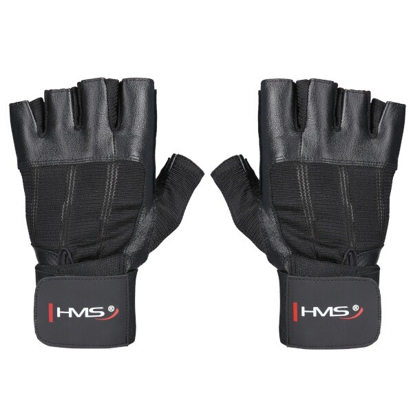 RST04 ČERNÉ VEL.M FITNESS RUKAVICE HMS