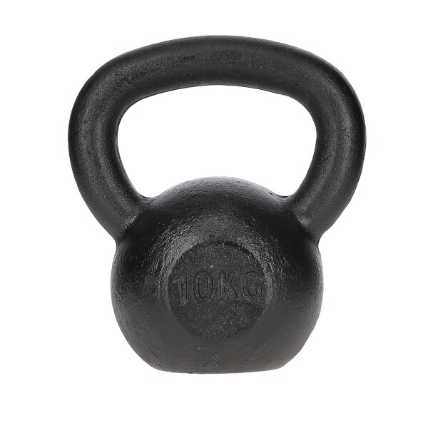 Litinový kettlebell HMS KZG10 10 kg, černý