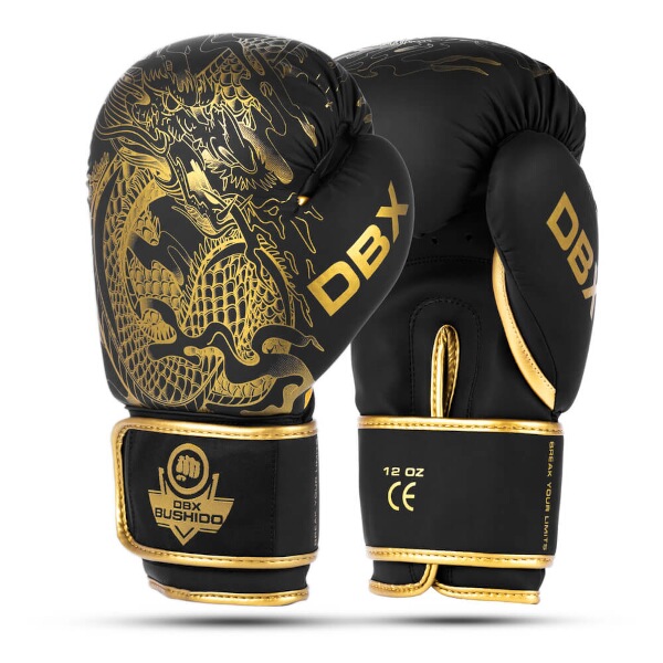 GOLD DRAGON 8 OZ BOXERSKÉ RUKAVICE DBX BUSHIDO