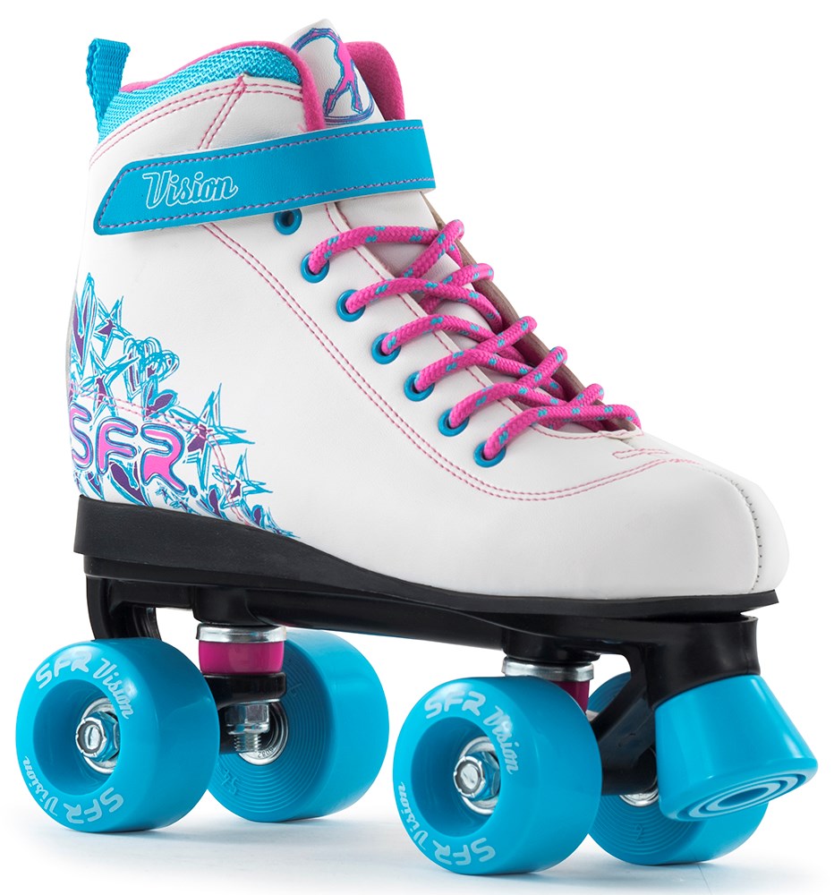 SFR Vision II Children's Quad Skates - White / Blue - UK:11J EU:29 US:M12JL12J