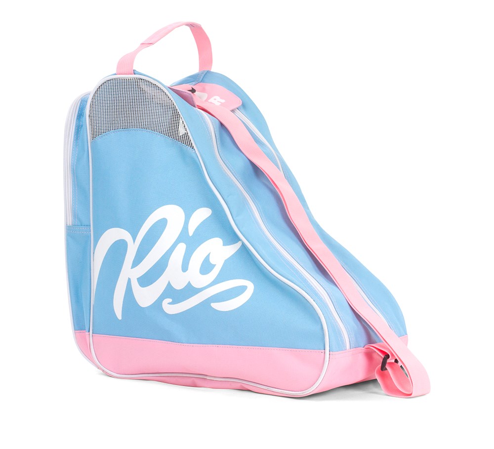 Rio Roller Script Skate Bag - Blue / Pink