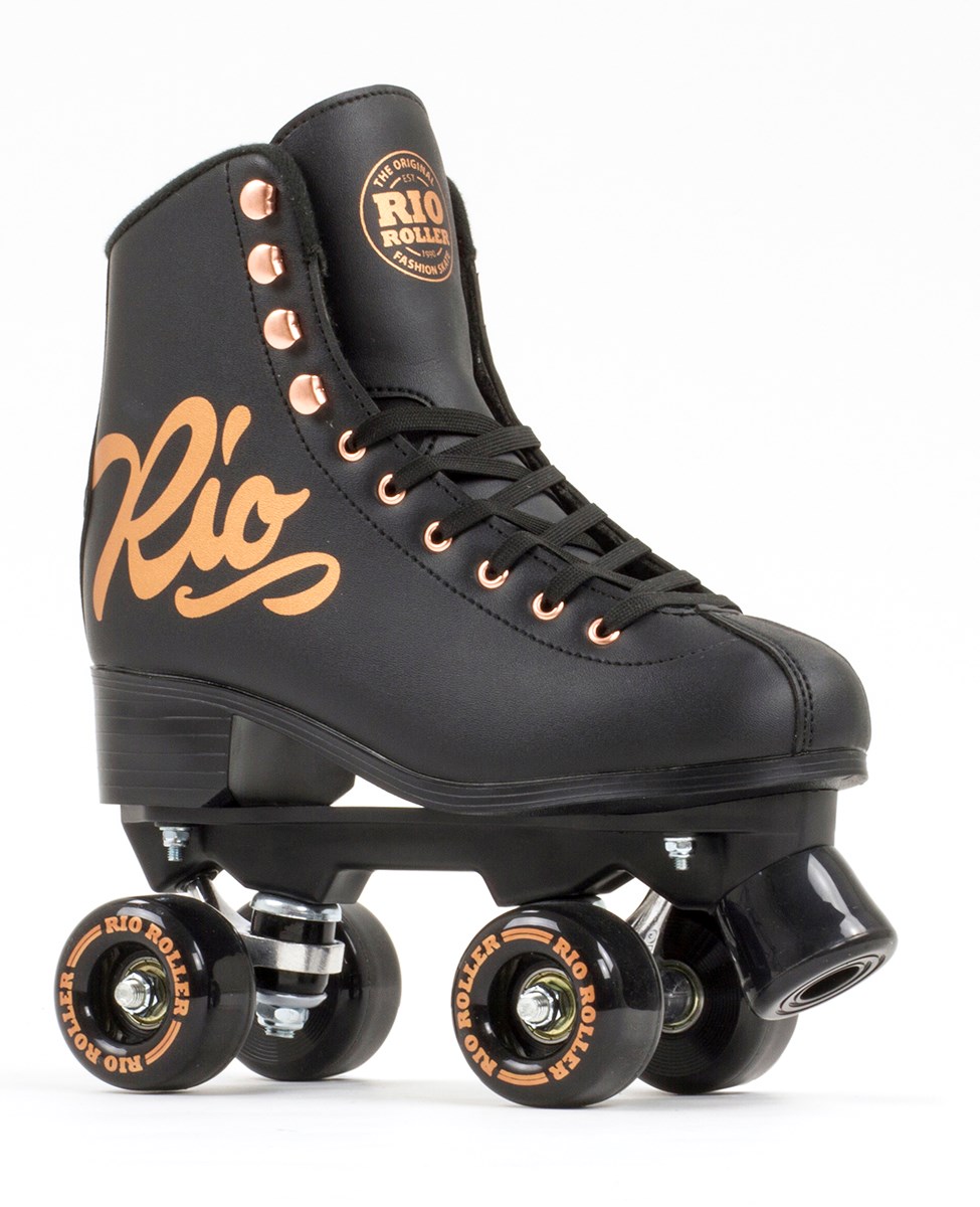 Rio Roller Rose Children's Quad Skates - Rose Black - UK:3J EU:35.5 US:M4L5