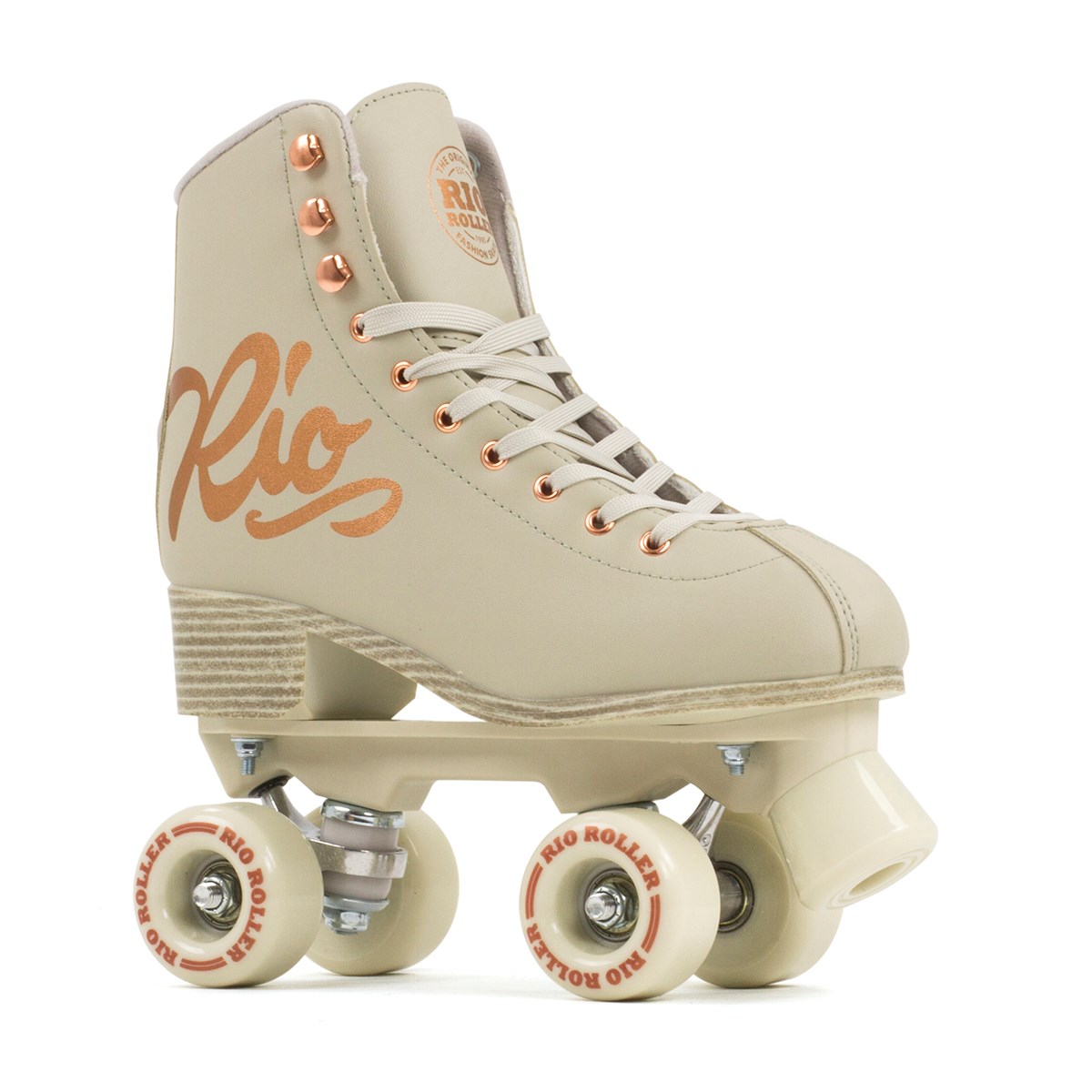 Rio Roller Rose Adults Quad Skates - Rose Cream - UK:6A EU:39.5 US:M7L8