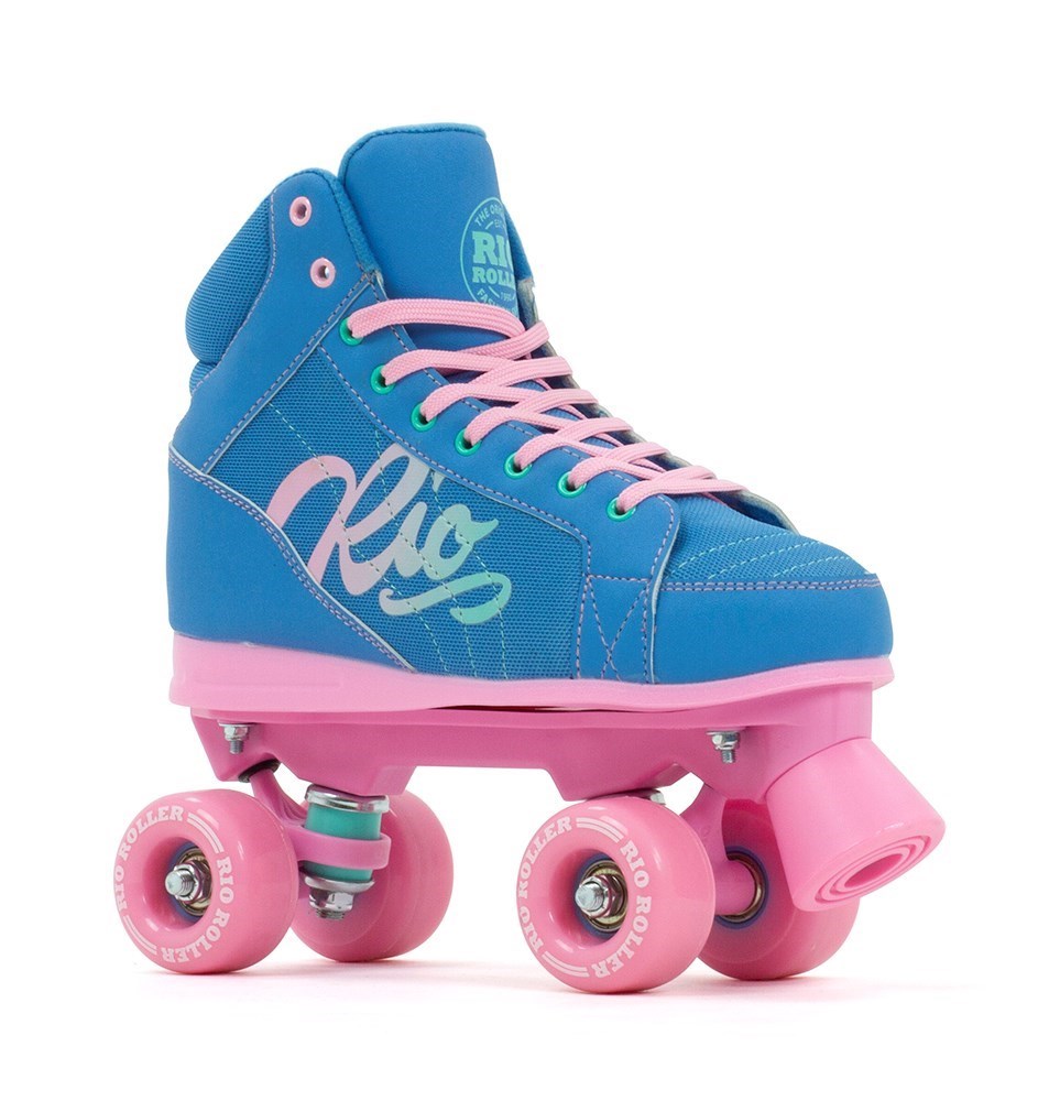 Rio Roller Lumina Children's Quad Skates - Blue / Pink - UK:3J EU:35.5 US:M4L5