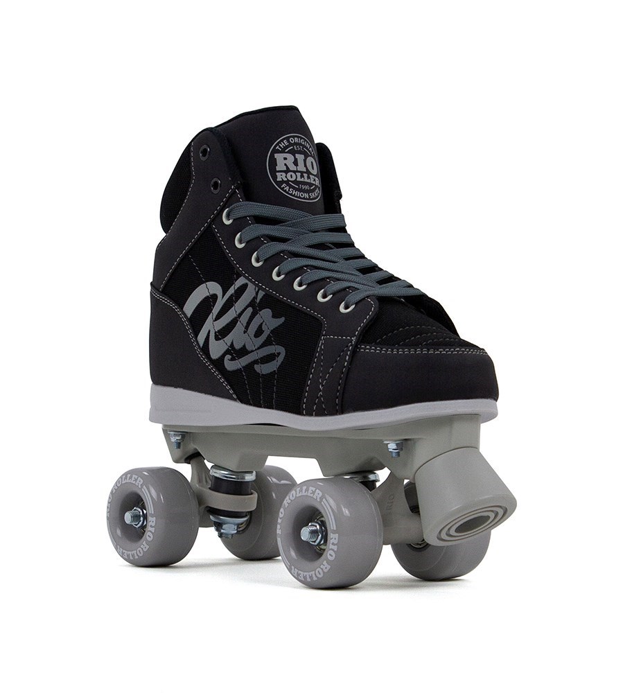 Rio Roller Lumina Children's Quad Skates - Black / Grey - UK:2J EU:34 US:M3L4