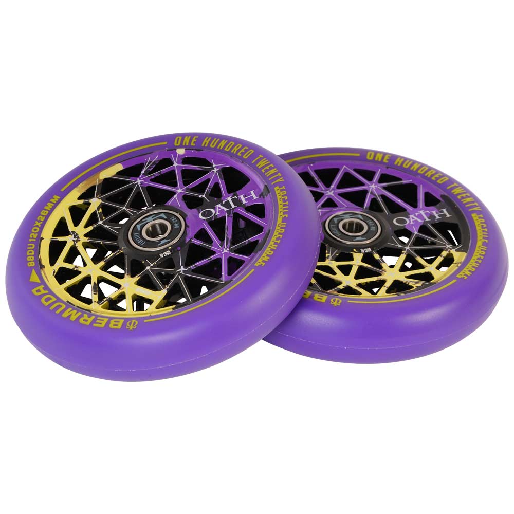 Kolečka Oath Bermuda 120mm Black/Purple/Yellow 2ks