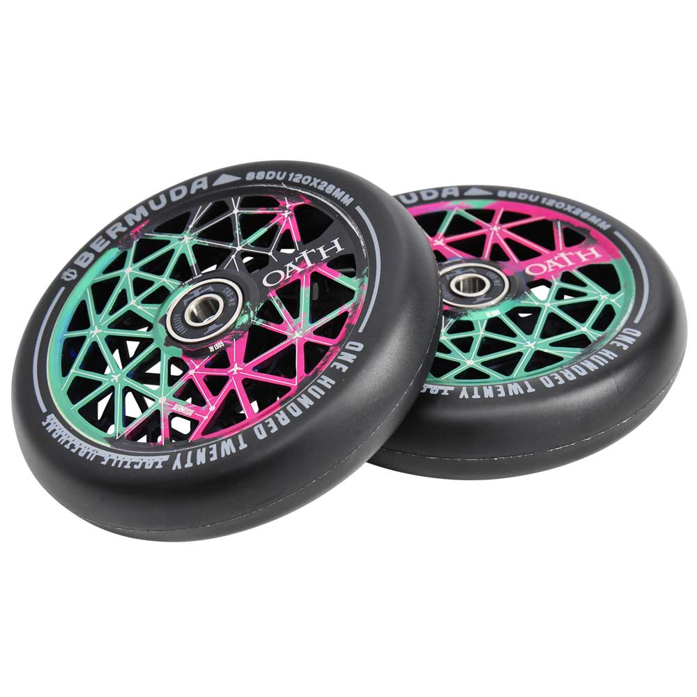 Kolečka Oath Bermuda 120mm Green/Pink/Black 2ks