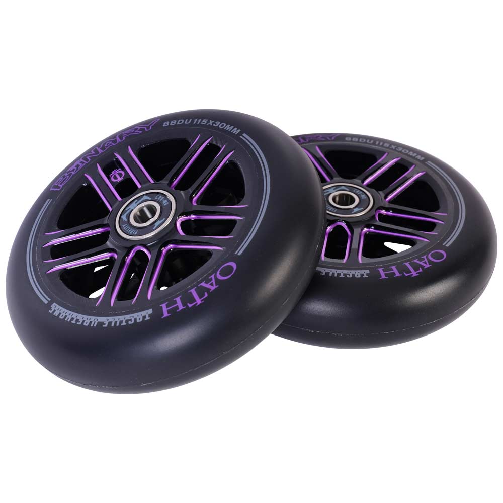 Kolečka Oath Binary 115x30mm Black/Purple 2ks